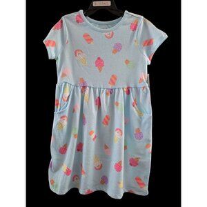 Infant Ice Cream Print Skater Dress with Pockets Size 12M - NWT - Summer Dress